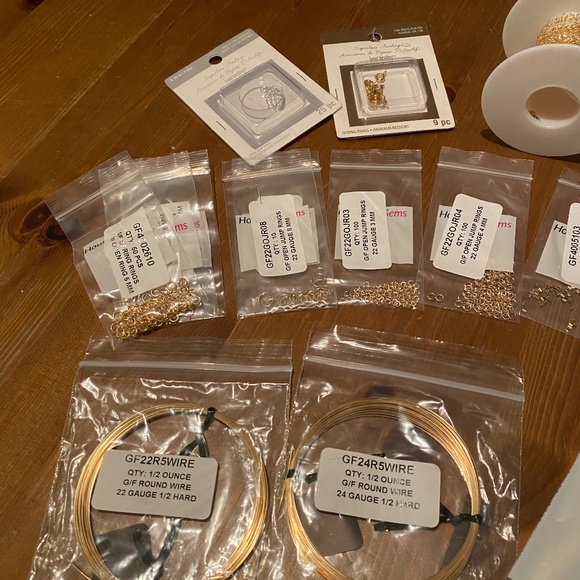 Bulk Jewelry Making Supplies: Gold Plated Chains & Wire, Silver Plated Chains an - Picture 3 of 12